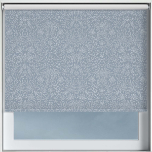 Baroque Blue Cordless Roller Blinds Frame