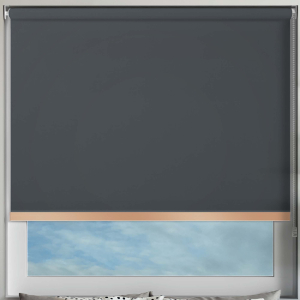 Bedtime Anthracite Copper Bottom Bar Roller Blinds Frame