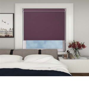 Bedtime Aubergine Pelmet Roller Blinds