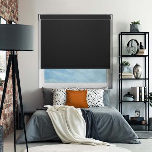 Bedtime Black Pelmet Roller Blinds