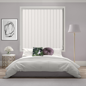 Bedtime Brilliant White Vertical Blinds
