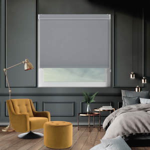 Bedtime Cathedral Grey Pelmet Roller Blinds