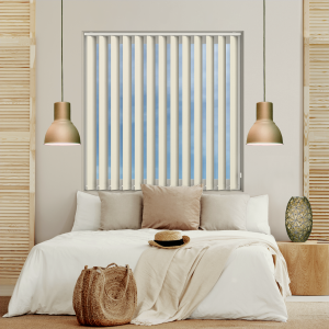 Bedtime Delicate Cream Replacement Vertical Blind Slats Open