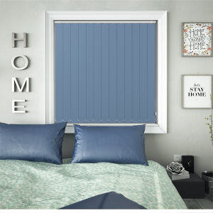 Bedtime Dusky Blue Vertical Blinds