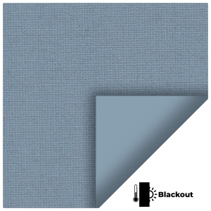 Bedtime Dusky Blue Pelmet Roller Blinds Scan