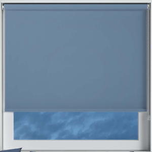 Bedtime Dusky Blue Roller Blinds Frame