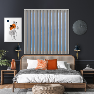Bedtime Flint Vertical Blinds Open