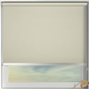 Bedtime Hessian Chrome Bottom Bar Roller Blinds Frame