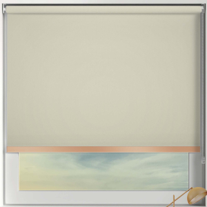 Bedtime Hessian Copper Bottom Bar Roller Blinds Frame