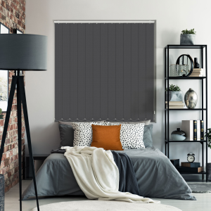 Bedtime Midnight Grey Vertical Blinds