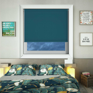Bedtime Ocean Blue Cordless Roller Blinds