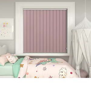 Bedtime Pastel Pink Vertical Blinds