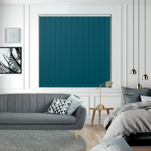 Bedtime Rich Teal Replacement Vertical Blind Slats