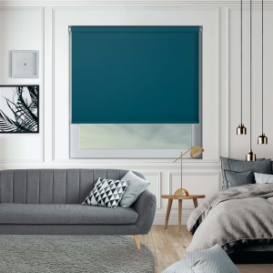 Bedtime Rich Teal Cordless Roller Blinds