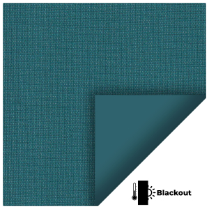 Bedtime Rich Teal Roller Blinds Scan