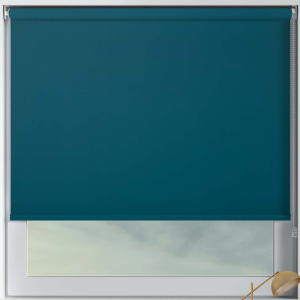 Bedtime Rich Teal Roller Blinds Frame
