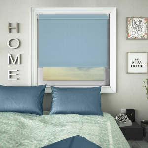 Bedtime Sky Blue Pelmet Roller Blinds