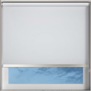 Bedtime White Chrome Bottom Bar Roller Blinds Frame