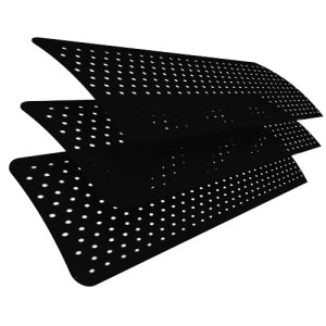 Black Perforated Venetian Blinds Scan