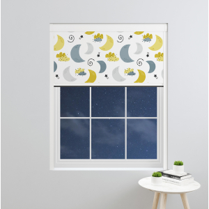 Blissful Slumber Yellow Electric BlocOut Cassette Blinds Inside Fit