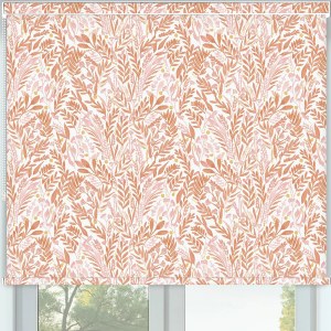 Blossom Terracotta Blush No Drill Roller Blinds Frame