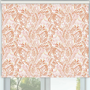 Blossom Terracotta Blush Roller Blinds Frame