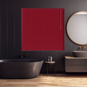 Bright Red Gloss Venetian Blinds
