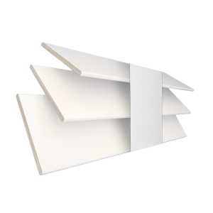 Bright White with Tape Wood Venetian Blinds 3 Slats