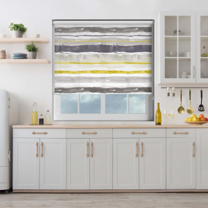 Brushstroke Ash Roller Blinds