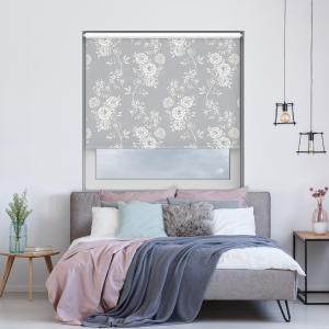 Camelia Grey Blackout Cordless Roller Blind Image 2