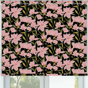 Camelia Pink Pelmet Roller Blinds Frame