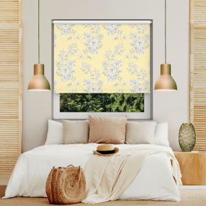 Camelia Yellow Blackout Cordless Roller Blind Image 2