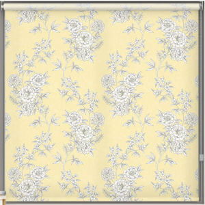 Camelia Yellow Roller Blind Cropped Image