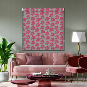 Carlin Pink Pelmet Roller Blind