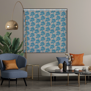 Carlin Teal Cordless Roller Blind