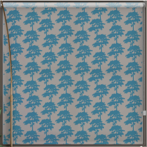 Carlin Teal Roller Blind Cropped Image