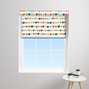 Cheerful Pennant Vivid XL Bloc Blinds Cassette Blinds Inside Fit Close Up