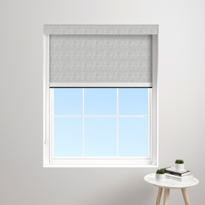 Chevron Grey XL Bloc Blinds Cassette Blinds Inside Fit Close Up