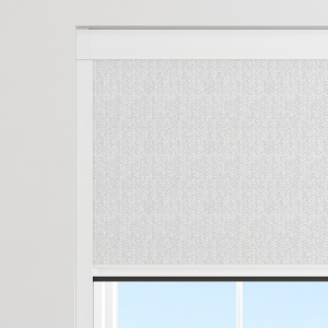 Chevron White Electric BlocOut Cassette Blinds Specs