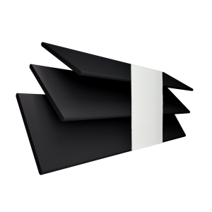 Chroma Faux Wood with Arctic Tape Wood Venetian Blinds 3 Slats