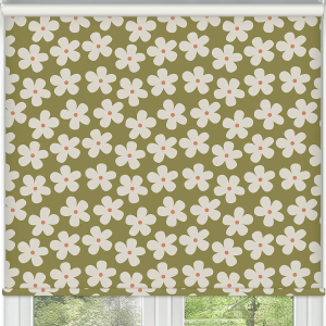 Clover Khaki Cordless Roller Blinds Frame