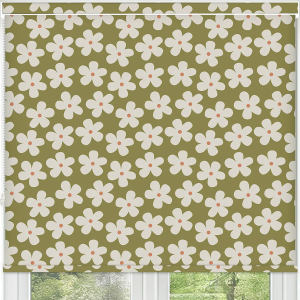 Clover Khaki Pelmet Roller Blinds Frame