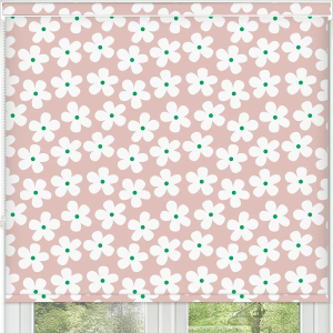 Clover Pink Pelmet Roller Blinds Frame