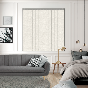 Cody Snow Shimmer Vertical Blinds