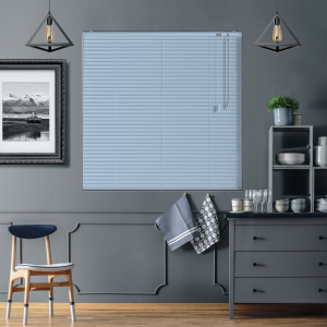 Cool Blue Stripe Venetian Blinds