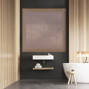 Copper Venetian Blinds Open