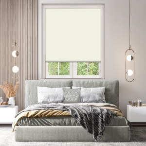 Delicate Cream Bloc Blinds Cassette Blinds Inside Fit