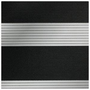 Dora Jet Black Day and Night Blind Fabric Scan