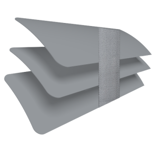 Dove Mist with Hype Tape Venetian Blinds Slats