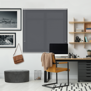 Free Hanging Dovestone Anthracite Pleated Honeycomb Blind Bottom Up Top Down Open